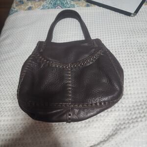 ANDERSON LEATHER EUC HANDMADE BRAIDED LEATHER SHOULDER BAG